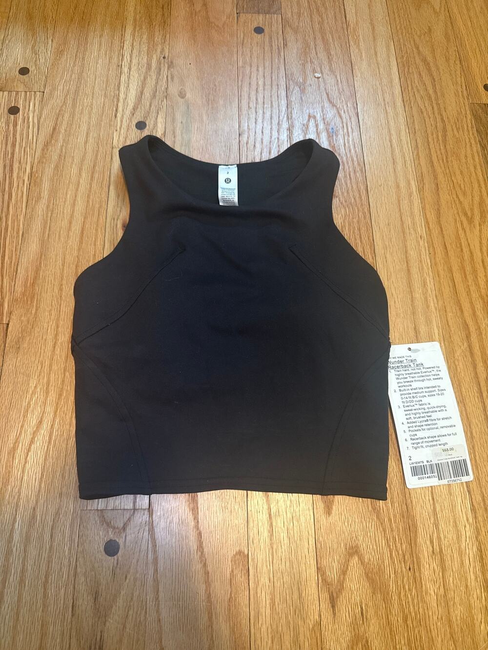 NEW Lululemon Wunder Train Racerback Tank Sz 2